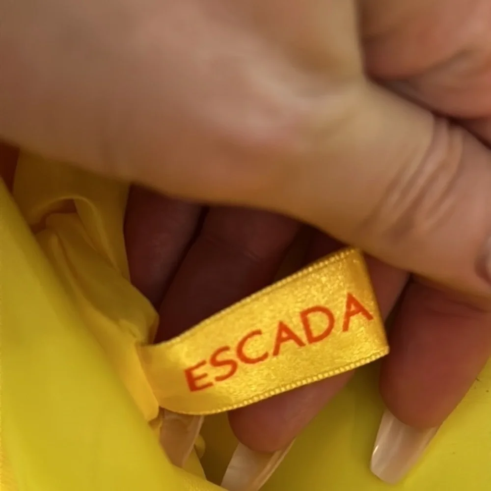 Escada Orange + Yellow Butterfly Retro bag